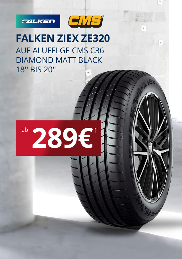 Falken Ziex ZE320 Komplettrad-Angebot